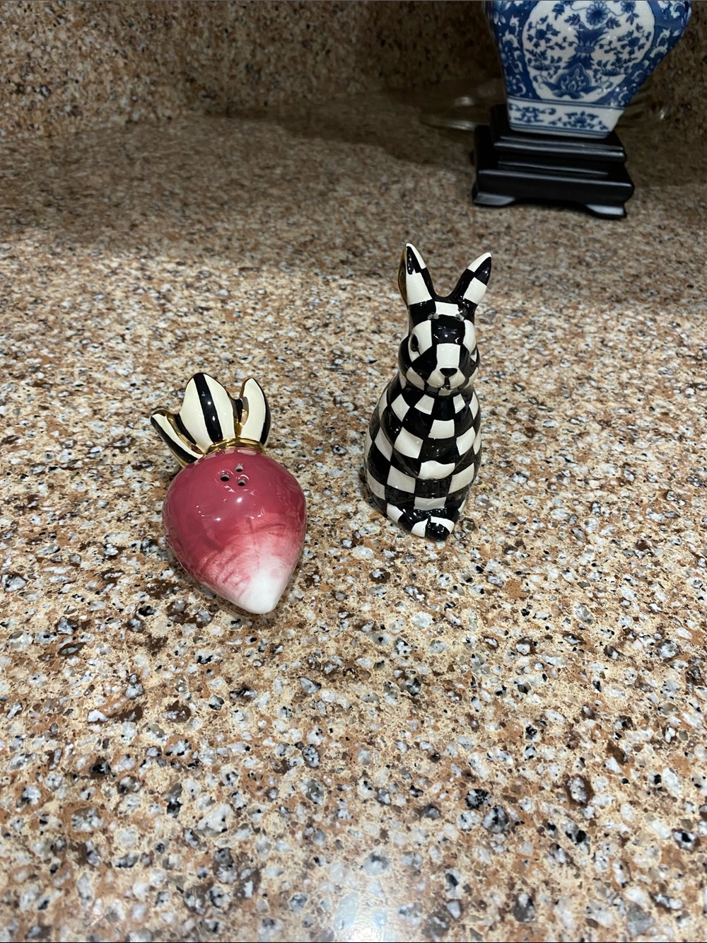 Brand New Mackenzie-Child salt and paper shakers